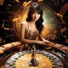 Tampilan roda European Roulette di kenzototo88 dengan dealer live